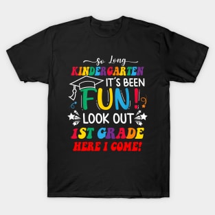 So Long Kindergarten 1st Grade Here I Come Graduation T-Shirt